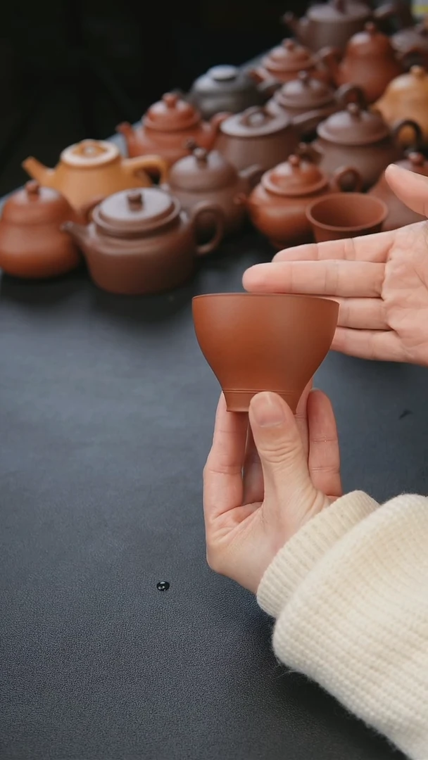 【闪购商品】紫砂茶壶朱泥杯黄龙山朱泥70cc