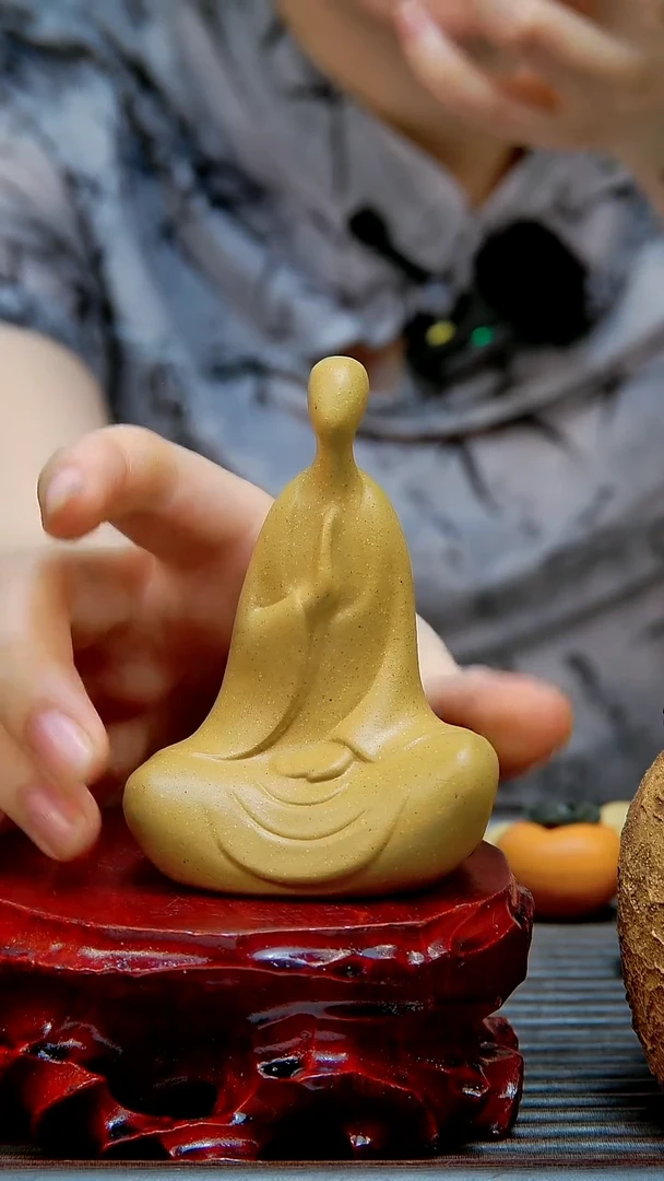 宜兴紫砂手工无相佛