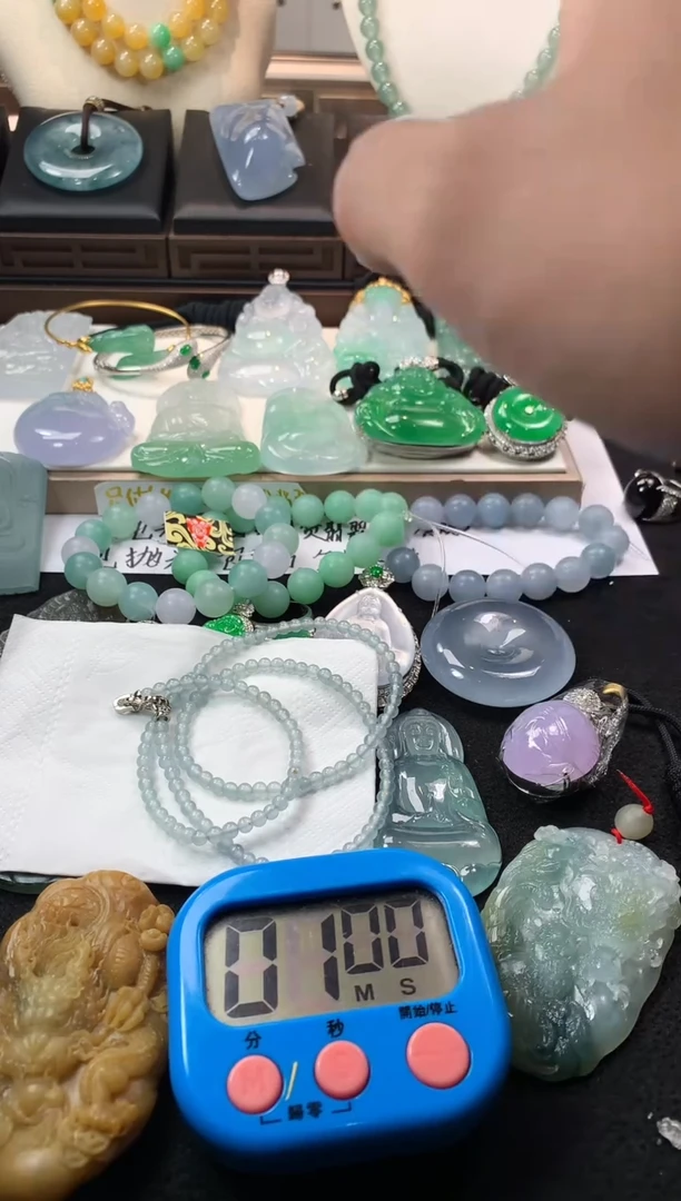 未镶嵌定制翡翠管****️ 5024毛货不退不换