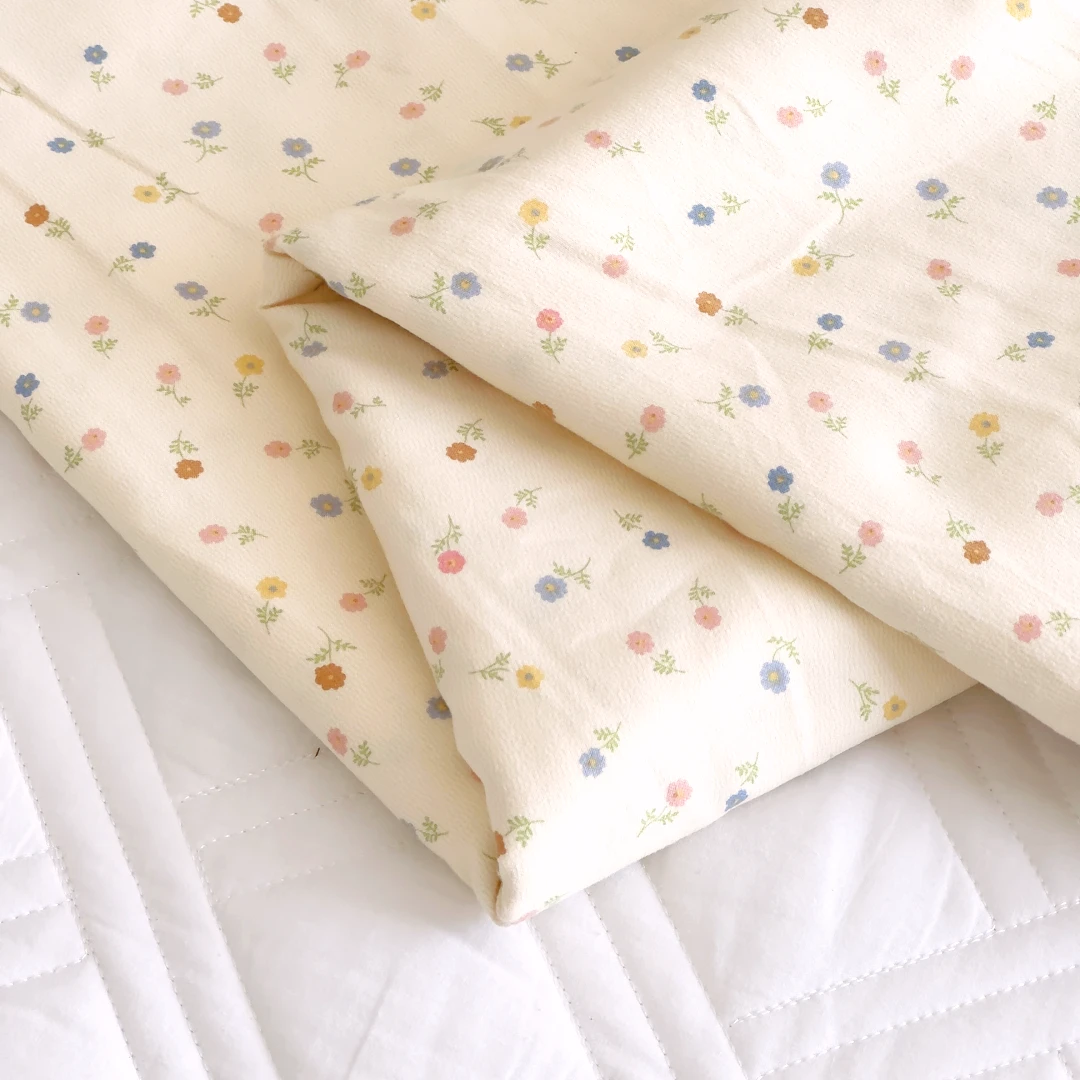 【京かわ会社】磨毛双层纱枕套一对装52*78cm 田园小碎花