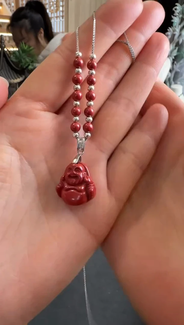 【闪购商品】玛瑙/玉髓颈饰未镶嵌定制朱砂