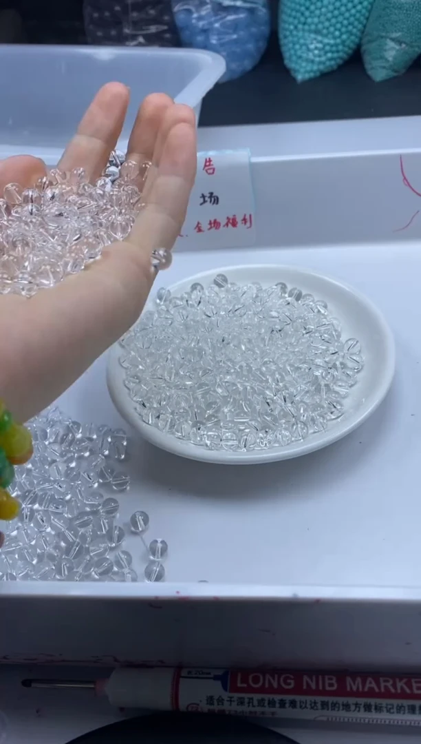 未镶嵌颈饰水晶w928白水晶6mm*50颗