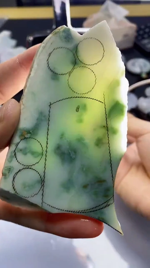 裸石翡翠天然缅甸A货【海】06