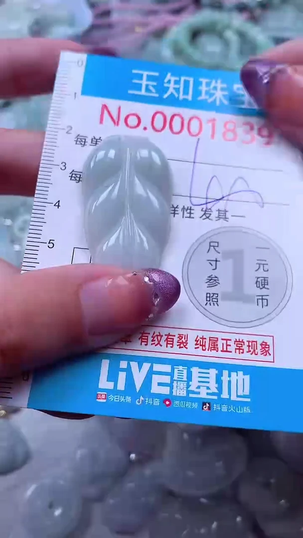 翡翠未镶嵌吊坠(不含链)1839
