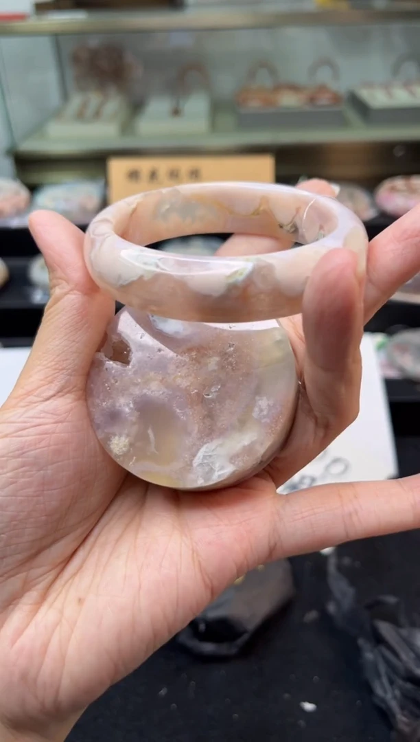 未镶嵌手镯石英质玉56圈口（赠品镯心）346893