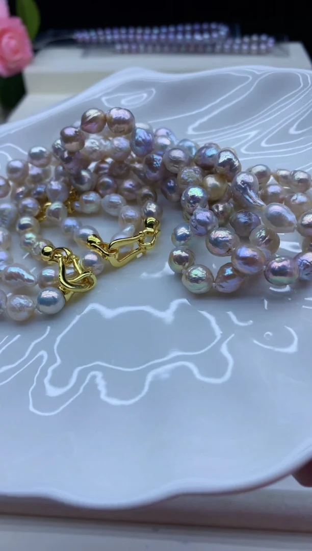 【闪购商品】淡水珍珠颈饰未镶嵌淡水珍珠项链多样性发其一