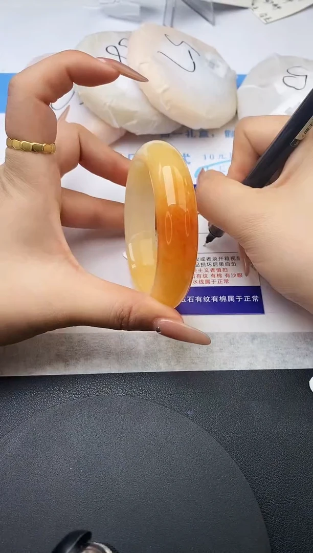 未镶嵌手镯石英质玉w177-HHB56+