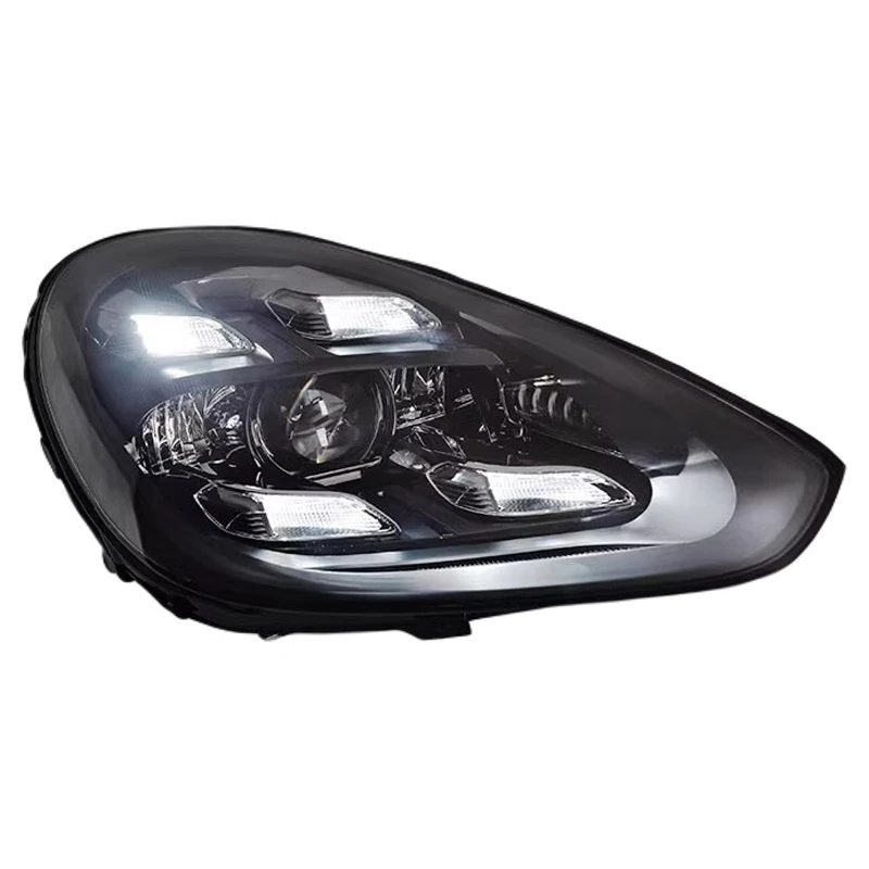 2011-2017款保时捷卡宴大灯总成Cayenne老改新LED矩阵激光灯车灯