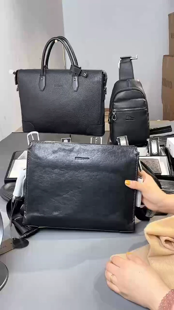 牛皮（革）韩爵绅士包包皮具071