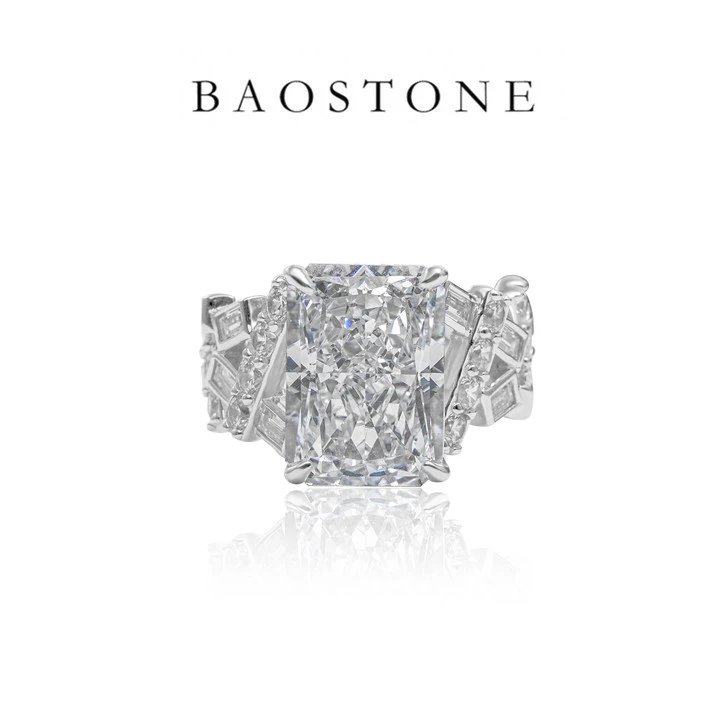 BAOSTONE 925银合成锆石戒指 【圣托里尼繁星戒指】轻奢气质j350