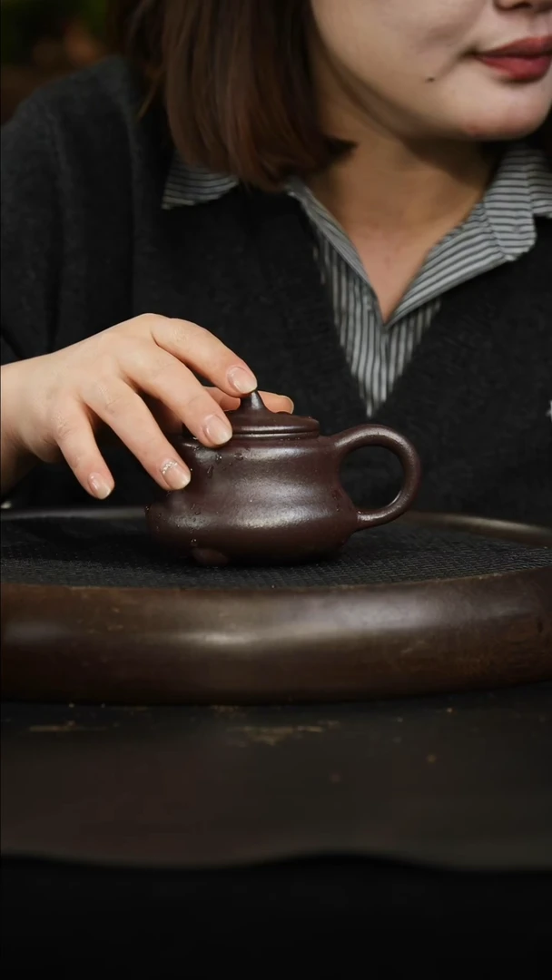 茶壶紫砂百分百纯石红 茄瓜