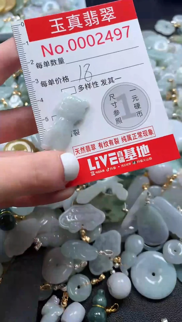 翡翠未镶嵌吊坠(不含链)2497