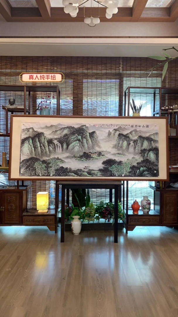 国画国画纯手绘纯实木205*85cm
