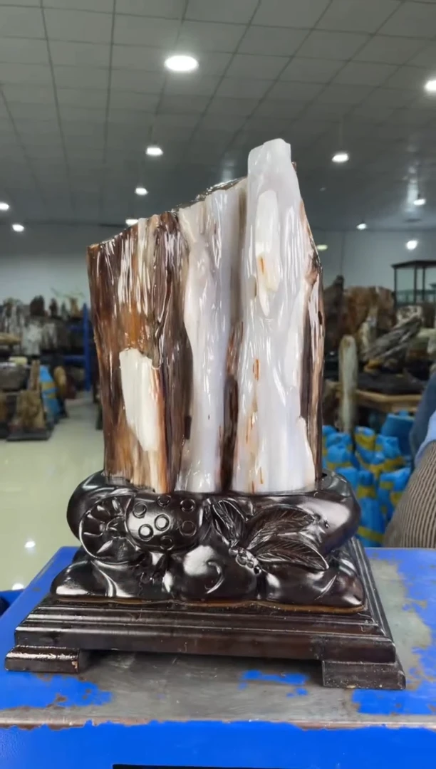 【闪购商品】硅化玉摆件未镶嵌48