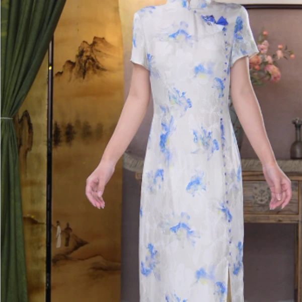 吉祥衣家飞鱼蝶旗袍952130083