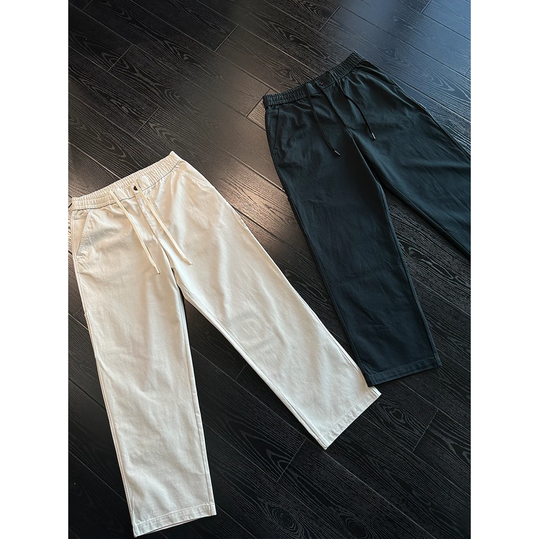 DAN LAN 208# 【25春款】休闲抽绳阔腿直筒裤