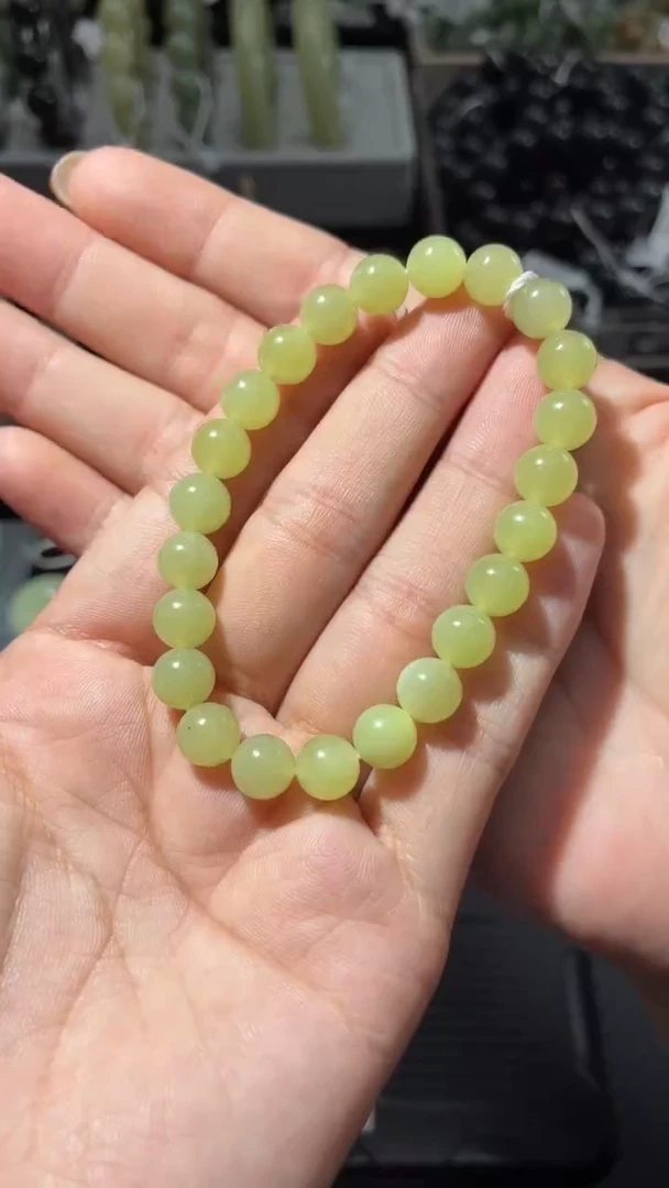 未镶嵌手链和田玉大*1若羌苏拉木河矿黄口手串卡8微色差