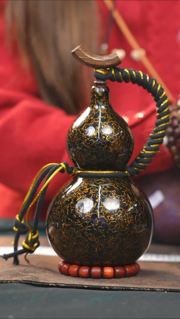 【闪购商品】WA208漆艺酒葫芦不包手串及旋转底座