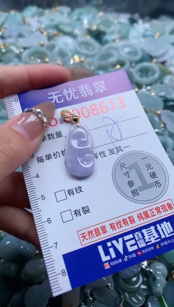 翡翠未镶嵌吊坠(不含链)8613