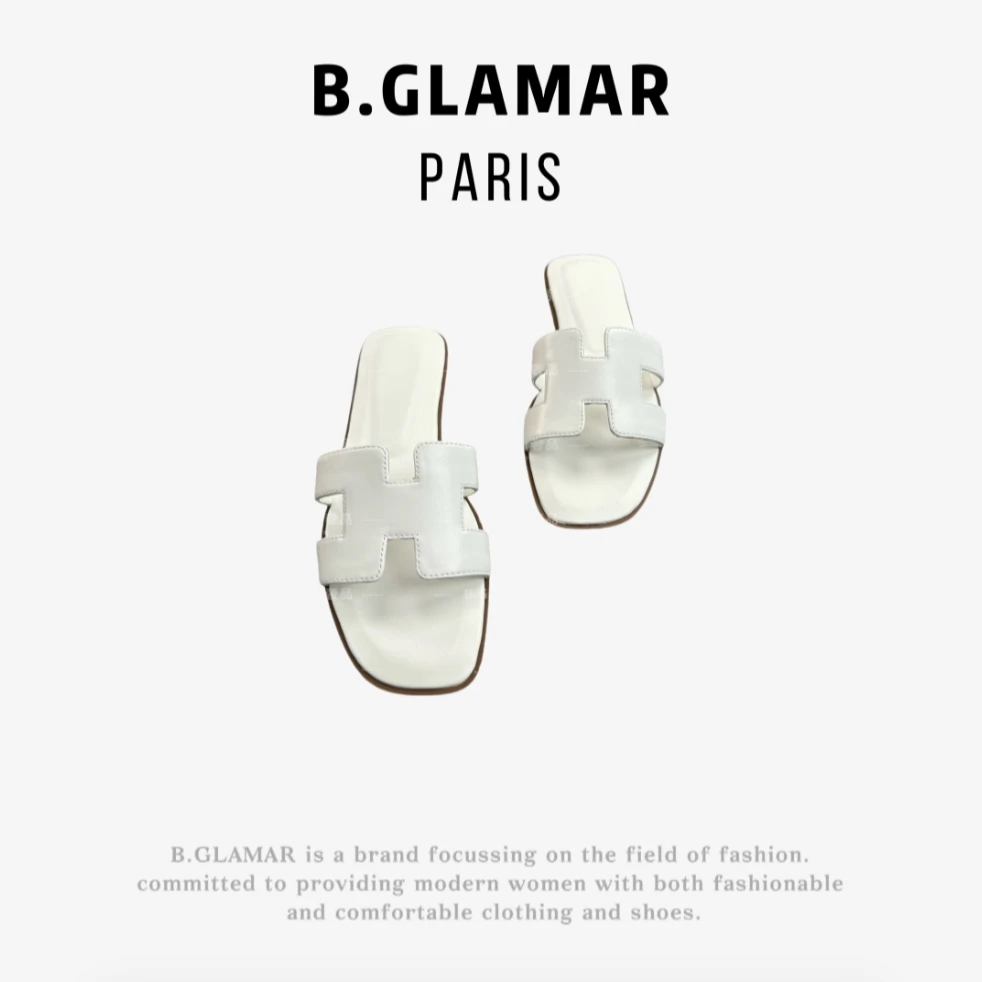 日式凉拖拖鞋一字平底舒适百搭勃肯德比鞋子5035白色外穿