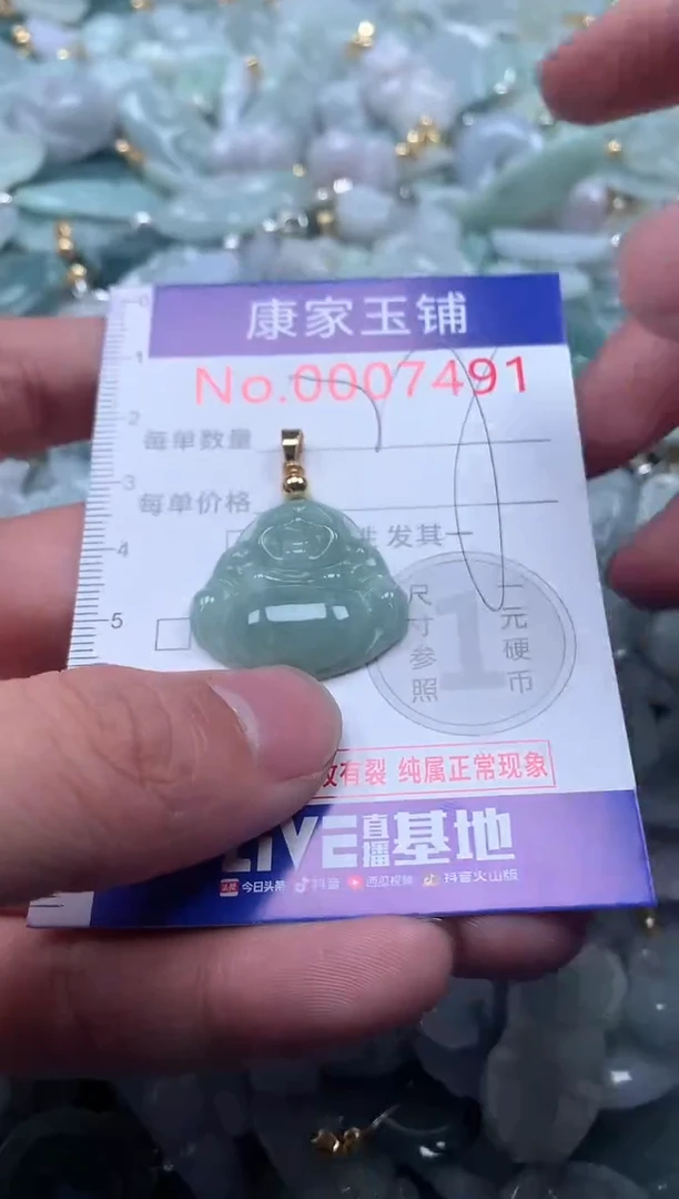 【闪购商品】翡翠吊坠(不含链)未镶嵌7491