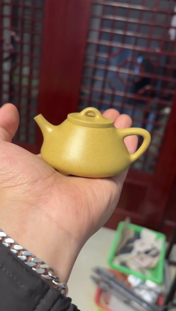 【闪购商品】紫砂茶壶本绿子冶石瓢90毫升