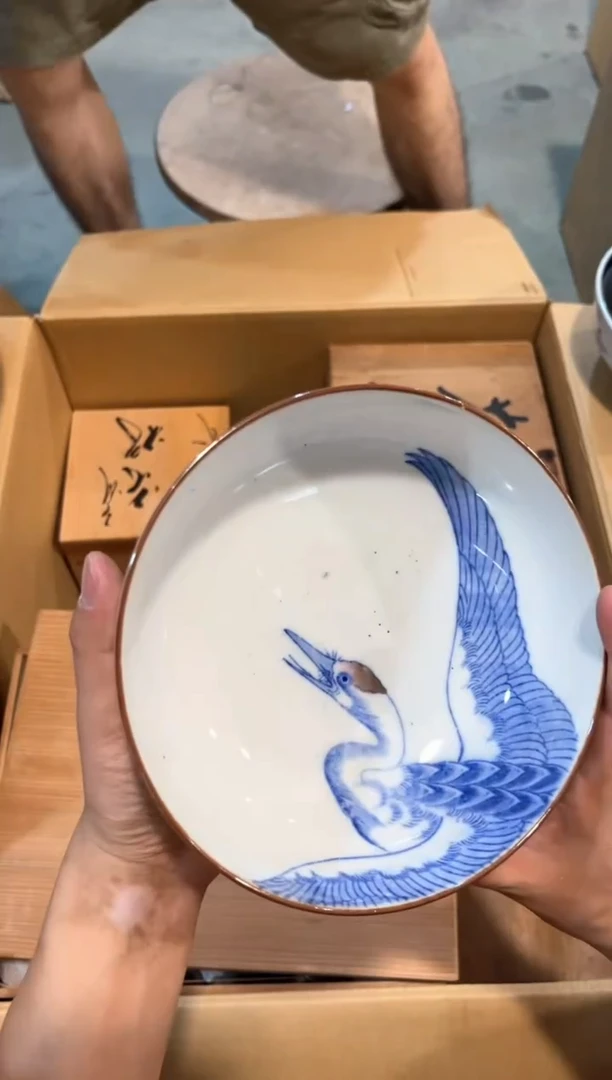 C4948中古瓷器 茶器周边/1划痕