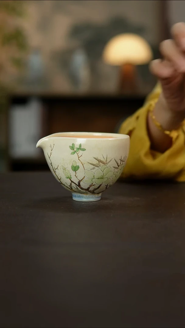 杯景德镇陶瓷杯碗柴烧多人