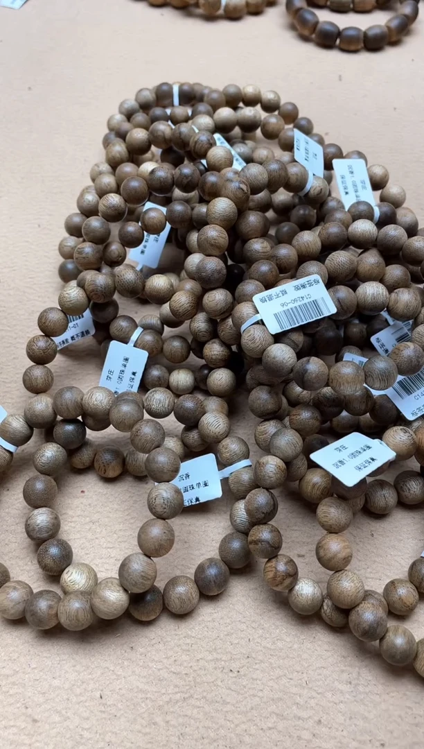 手串沉香芽庄1.0+圆珠单圈多样性发其一