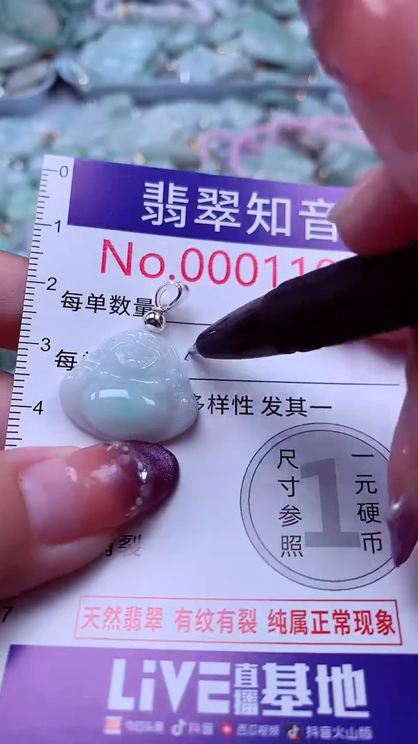 翡翠未镶嵌吊坠(不含链)1012