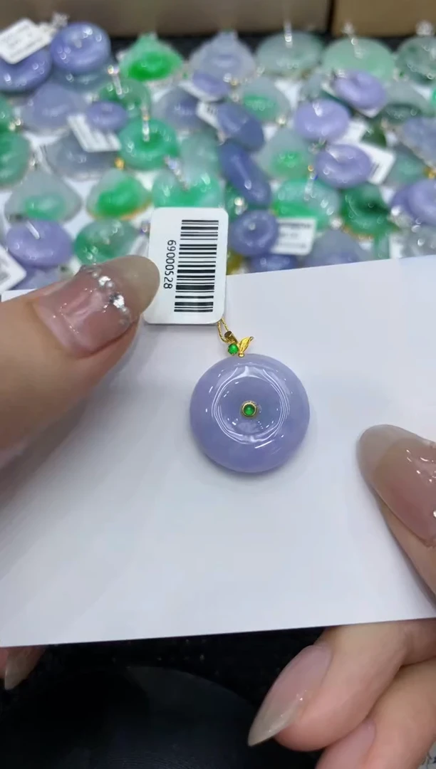 【闪购商品】翡翠颈饰18K金镶嵌222222222