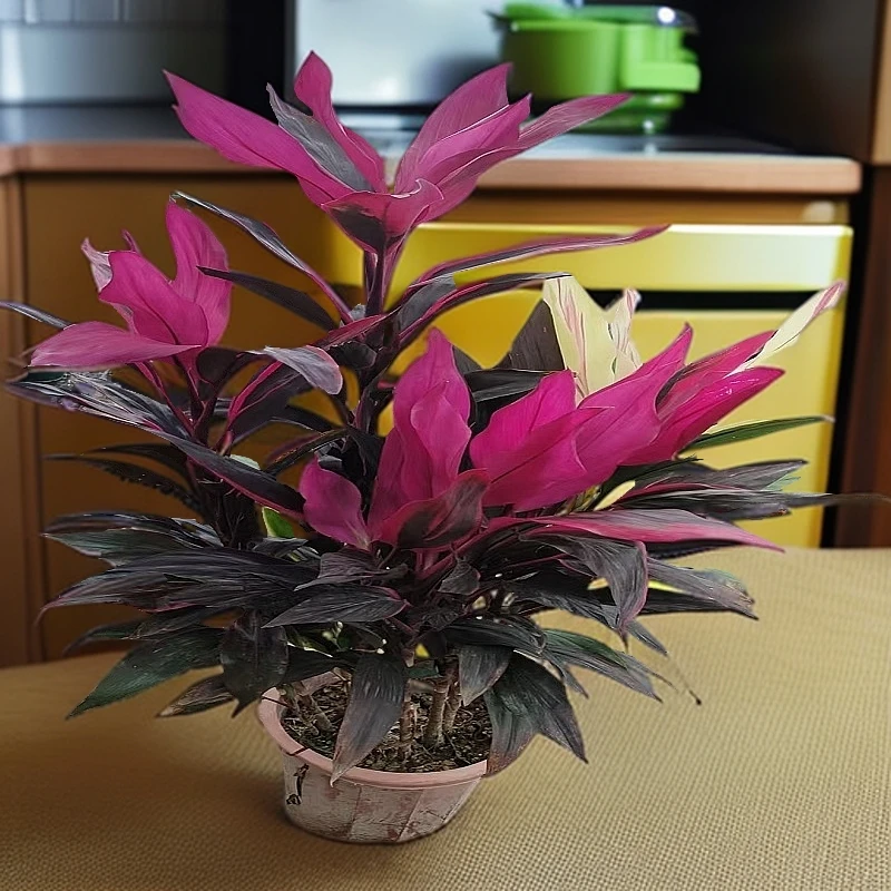 室内中大型盆栽绿植朱蕉盆栽红叶朱蕉紫叶富贵竹变色红铁树大叶子