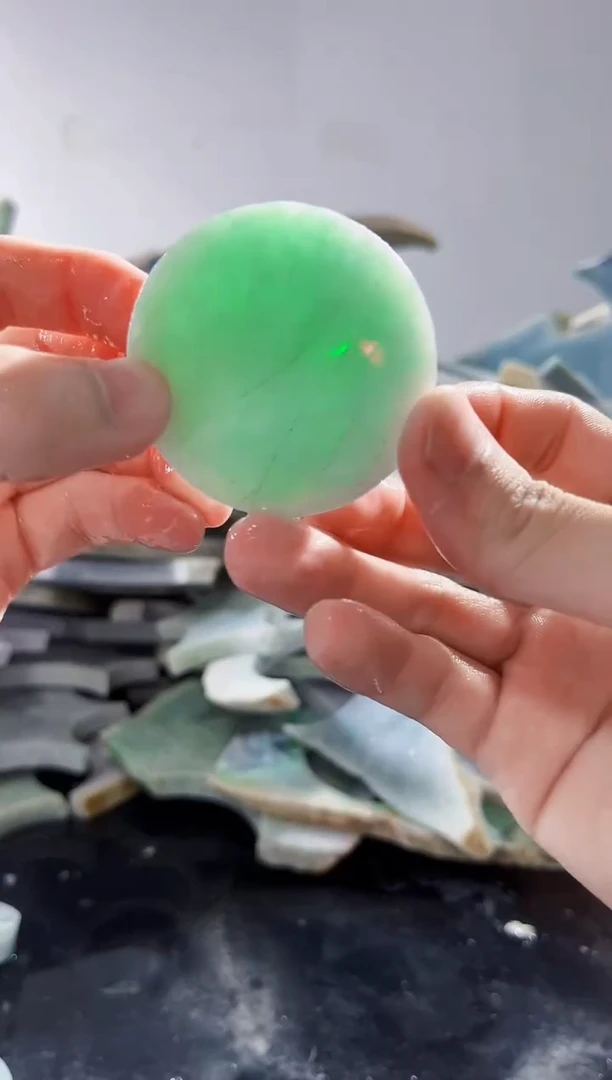 裸石翡翠缅甸翡翠A货文8608