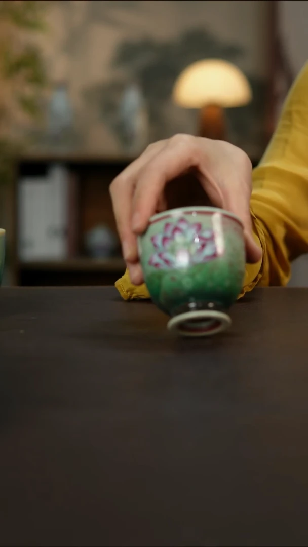 杯景德镇陶瓷杯碗柴烧多人