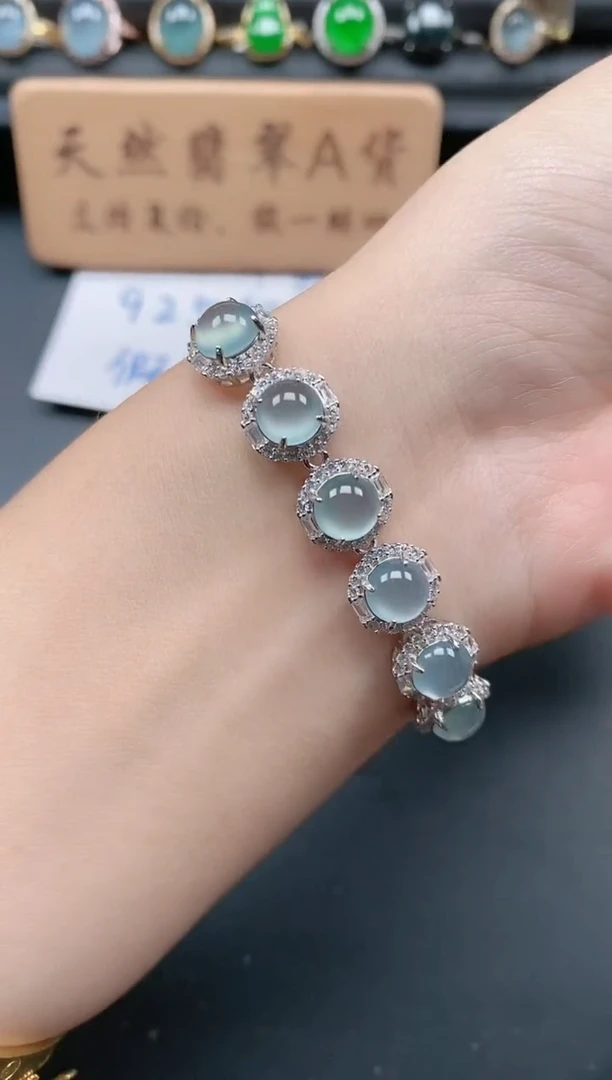 银S925镶嵌戒指翡翠1111