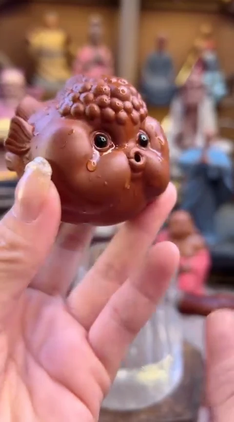 紫砂茶宠器闵茶宠摆件