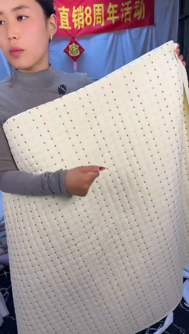 棉纯棉米黄色230*250单床盖