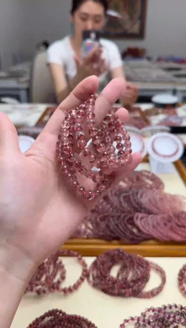 未镶嵌手串水晶芬达聚宝盆8mm+ 多样性发一