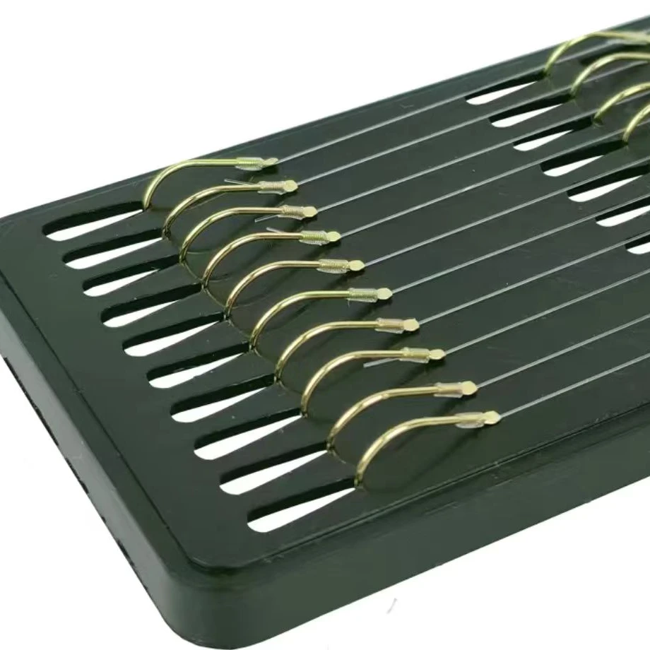 拒绝脱钩断线有倒刺子线双钩10付一板