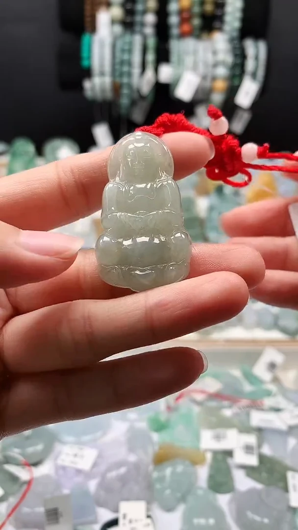 吊坠(不含链)未镶嵌翡翠49正装观音