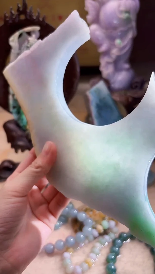 未镶嵌挂件翡翠A货柠优8305