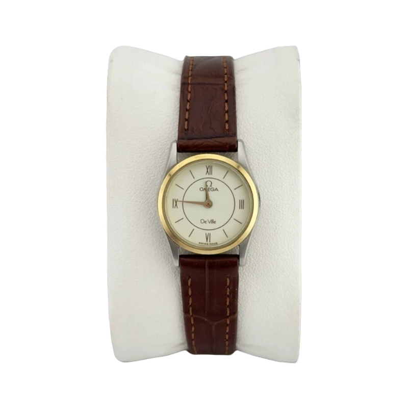 95新 Omega/欧米茄 欧米茄蝶飞间金盘气质时尚简约经典女士名表