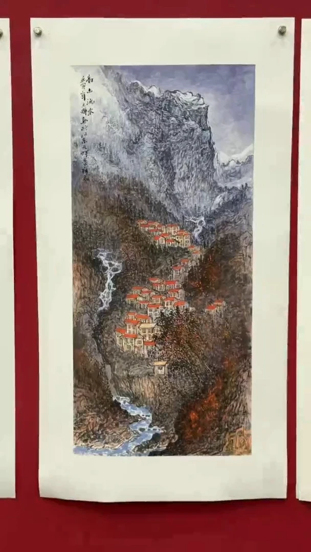 国画国画绘画山水花鸟