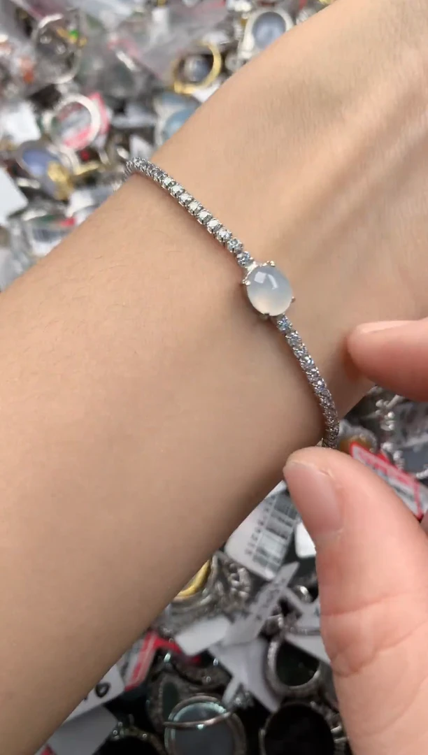 银S925镶嵌戒指翡翠222    3