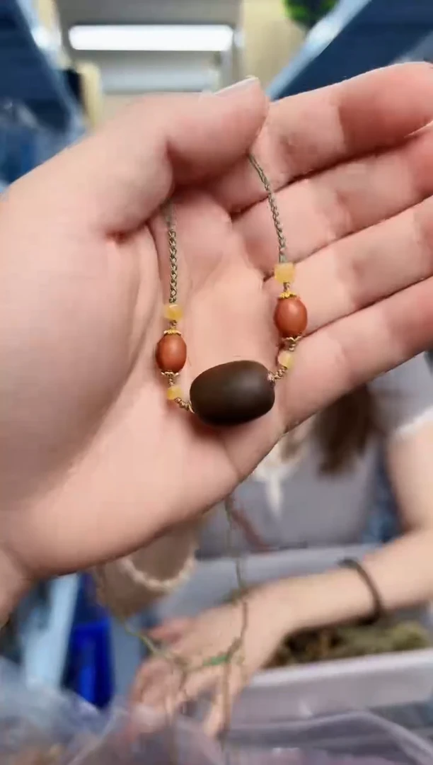 未镶嵌檀香木吊坠香香木枣珠链子一条