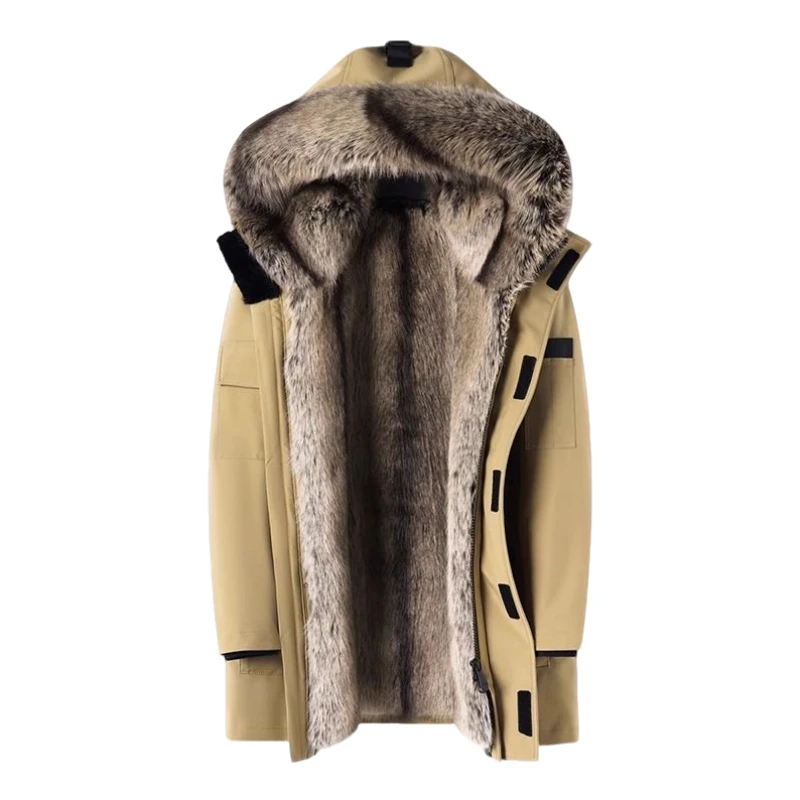 2025款派克服男女同款可拆卸内里中长款外套连帽男士男款