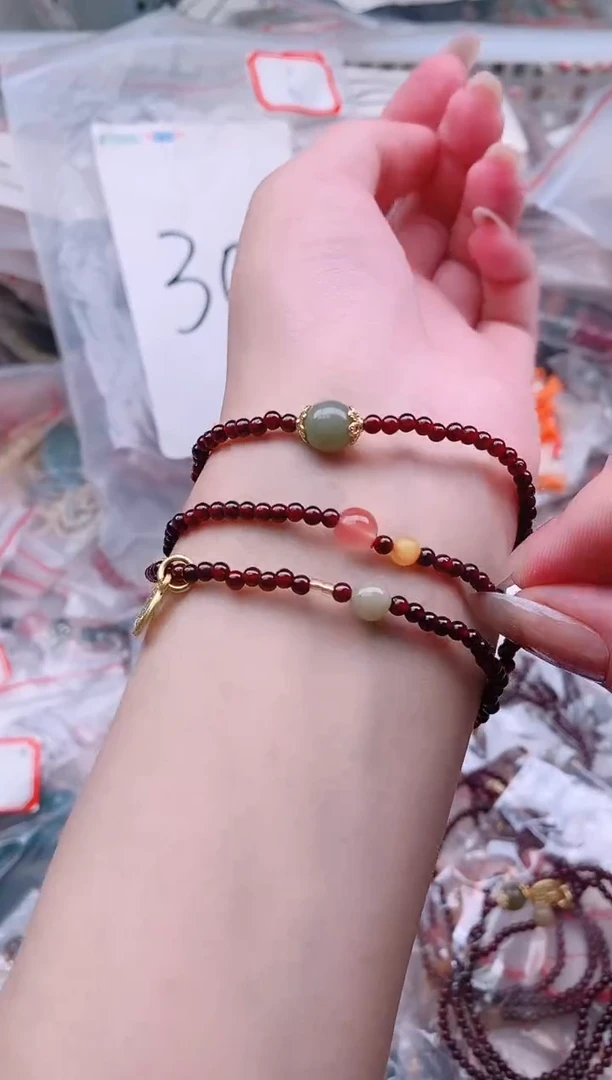 手链未镶嵌石榴石多样性发拍一发一