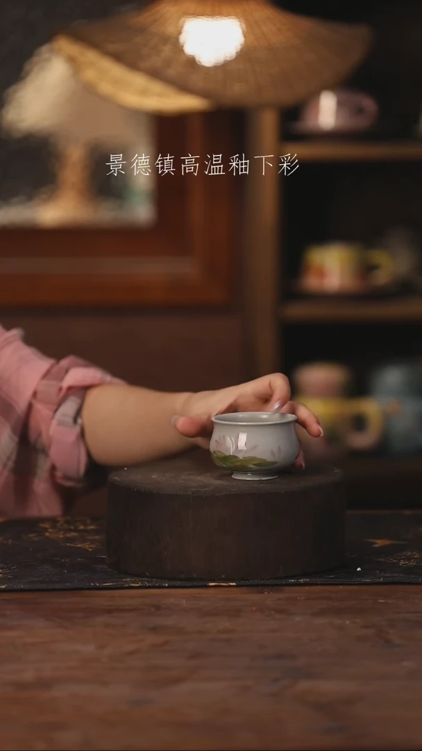 陶瓷景德镇高温釉下手绘陶瓷025