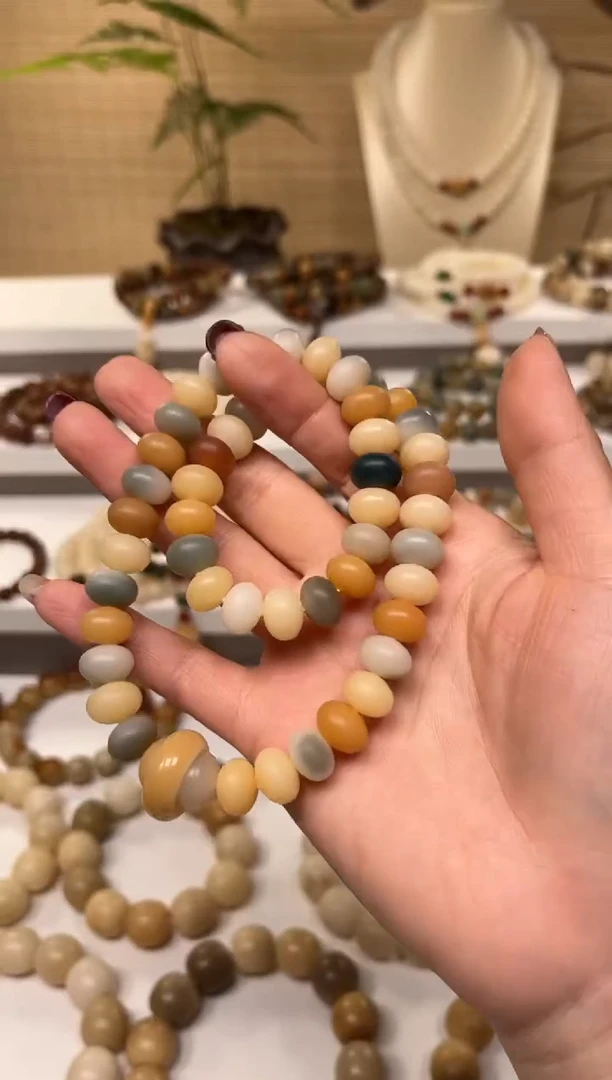 【闪购商品】白玉菩提手串算盘双圈