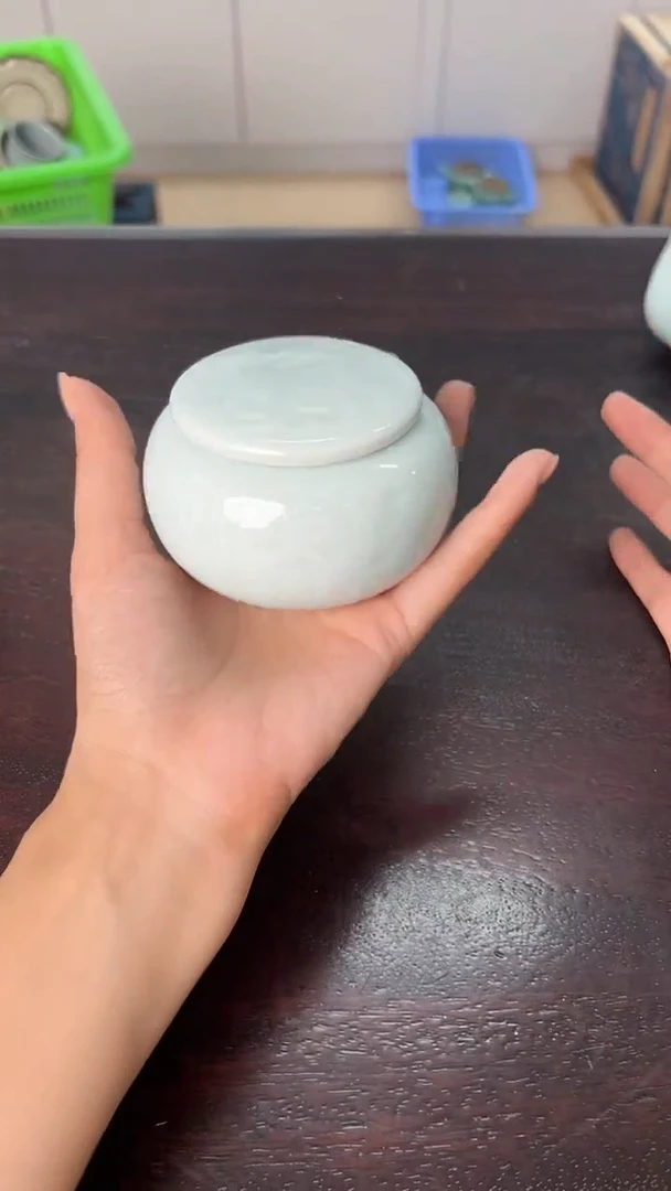 龙泉云间青瓷小米茶器